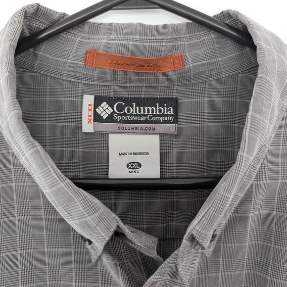 Columbia XCO Men's Gray Checkered Long Sleeve Shirt Size XXL - Picture 4 of 10